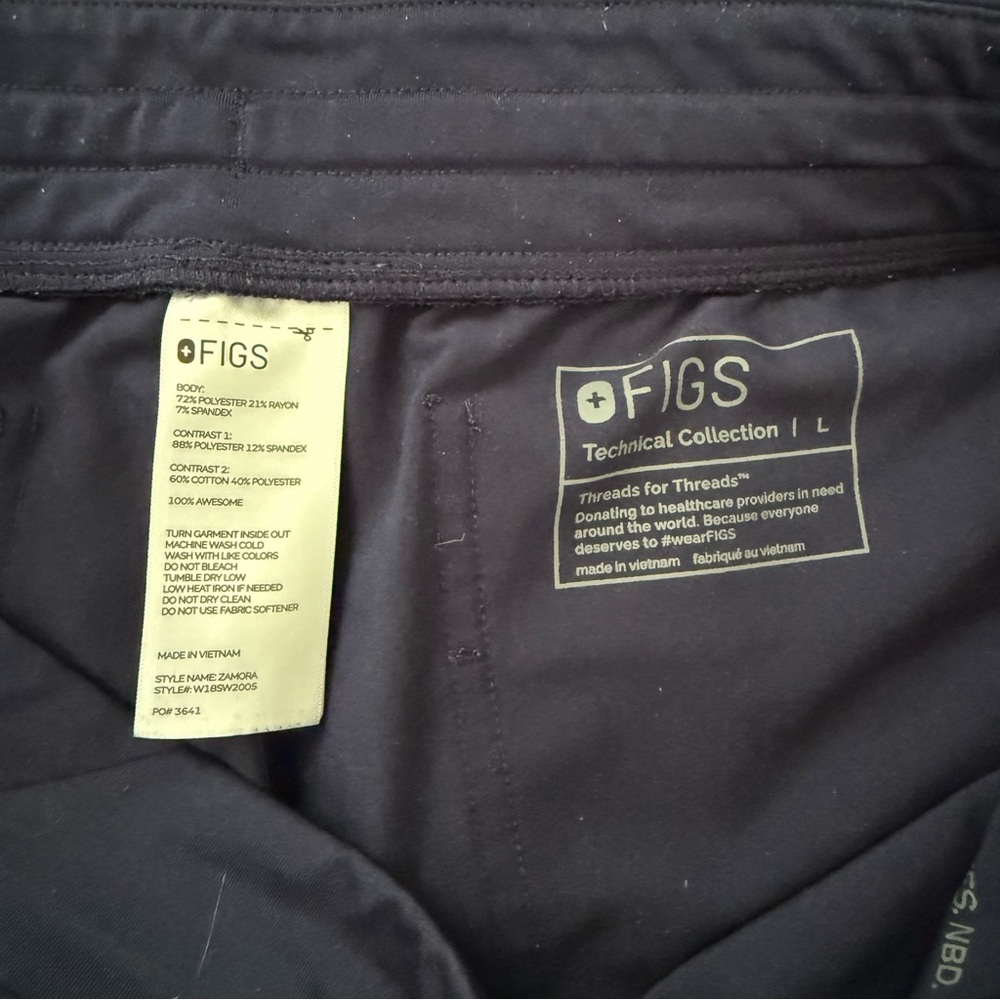 Figs Navy Zamora Jogger scrub pants - Picture 3 of 3